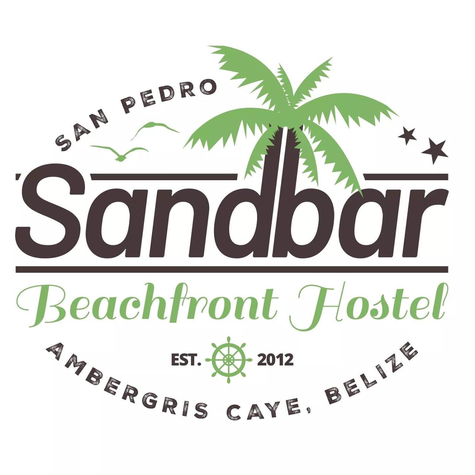 Sandbar Beachfront Hostel & Restaurant Сан Педро Екстериор снимка